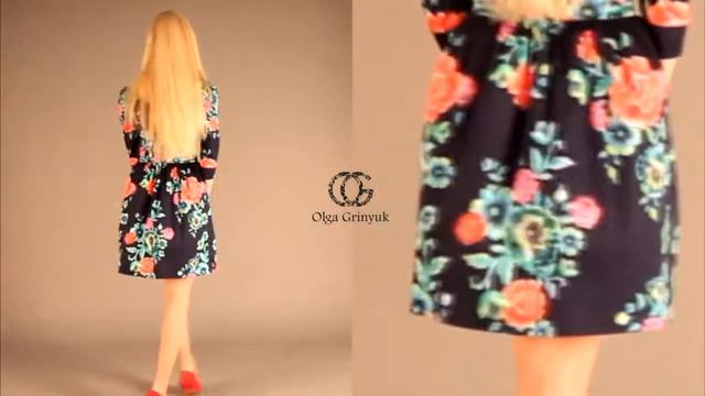 Эприл 002 - модное платье от от Ольги Гринюк (Olga Grinyuk) и Ozonfashion смотреть онлайн