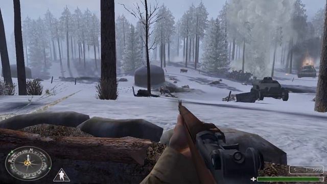 Call of Duty United Offensive - Mision 1: Bastogne (Español) смотреть онлайн