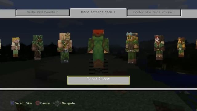 Minecraft PS4/PS3 - Biome Settlers Skin Pack 1!