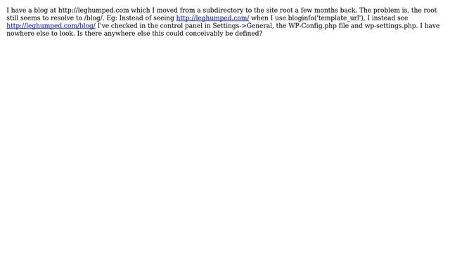 Wordpress: Incorrect Blog Root смотреть онлайн