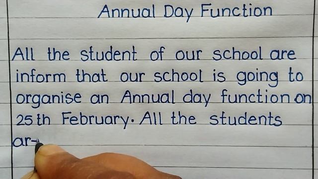 Notice On Annual Day Function ?In English ll Annual Day Function Notice ll смотреть онлайн