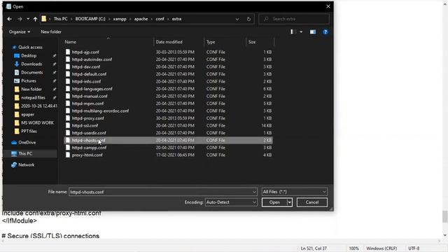 How to setup VistualHost in XAMPP Server смотреть онлайн