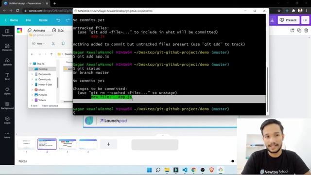 #4 | Starting with Existing Project | Git and Github Tutorial in Hindi 2021 | Newton School | Gagan смотреть онлайн