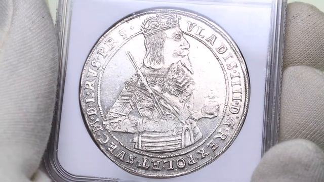 TALER 1638 POLAND / Thorn Wladislaw IV Vasa (1632-1648), TOP GRADE NGC MS62 смотреть онлайн