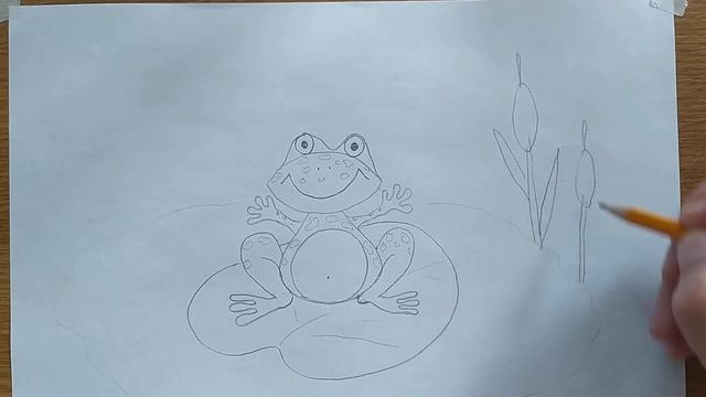 Рисуем веселую лягушку с детьми! смотреть онлайн