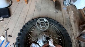 Устранение люфта  ведомой звезды Motoland XR250 enduro