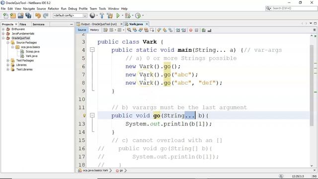 Java varargs Tutorial смотреть онлайн