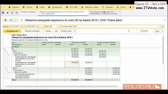 Ошибки в 1С бухгалтерии Причина развернутого сальдо Часть 1 Курсы web программирования Обучение 1с смотреть онлайн