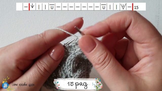 Красивые ромбы спицами для пуловера, джемпера, видеоурок смотреть онлайн