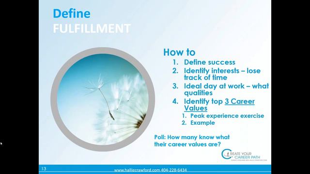 3 Simple Steps to Find Fulfillment in Your Career- Hallie Crawford Emory Alumni Webinar смотреть онлайн