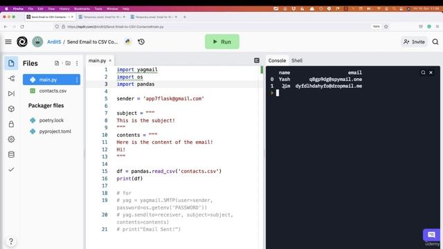 Sending Emails to a CSV List of Contacts | Automate Everything with Python смотреть онлайн