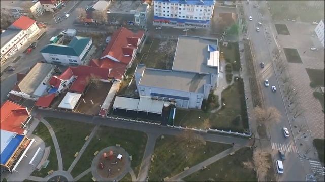 Город Комрат с высоты птичьего полёта