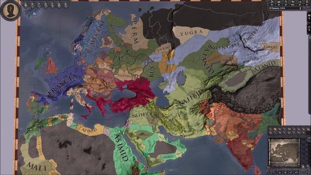 Paradox Interactive Mega Timelapse Part 2 | Crusader Kings II (1188-1455) смотреть онлайн