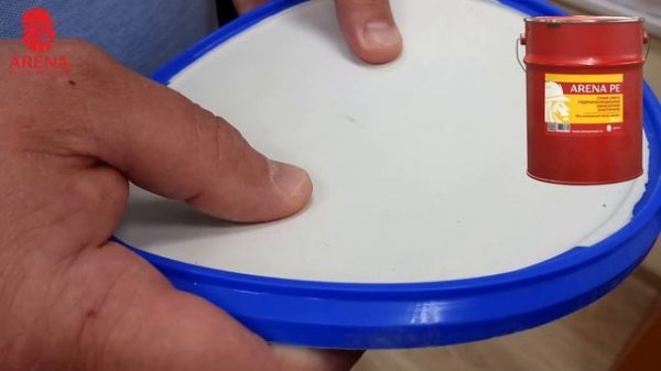 ARENA PolyElast PE белая цементная гидроизоляция обмазочная и эластичная. Гнётся и не ломается.