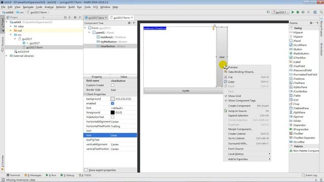 Use IntelliJ to write swing GUI Java program смотреть онлайн