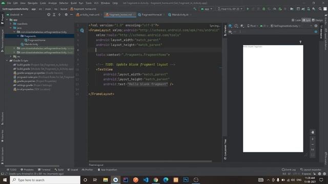 Set Fragment in Activity With Navigation Component in Android Studio | Kotlin | Android Tutorials смотреть онлайн