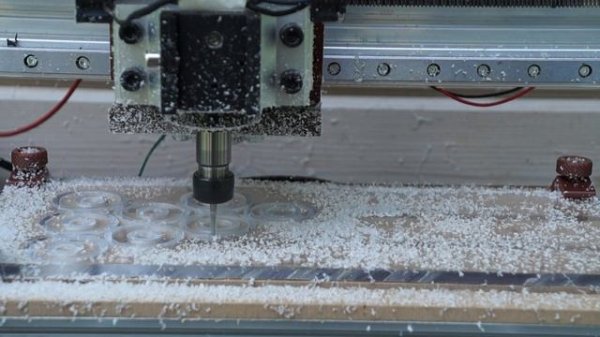 CNC 3018 фрезеровка оргстекла