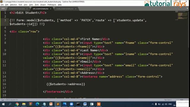 6 Laravel CRUD update data смотреть онлайн
