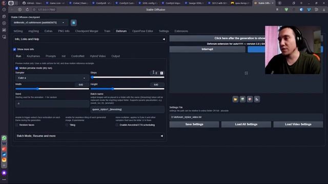 Теплица LIVE: замена лица (Roop) в Stable Diffusion, анимация в Deforum и SDXL + новые модели смотреть онлайн