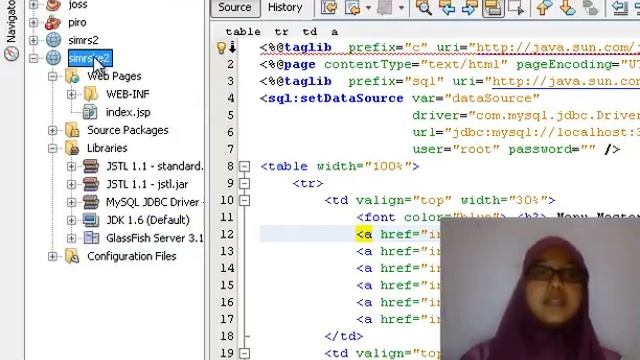 TUTORIAL DASAR TAMPIL DATA DARI DATABASE MYSQL BERBASIS JAVA WEB JSP NETBEANS 7.2 смотреть онлайн