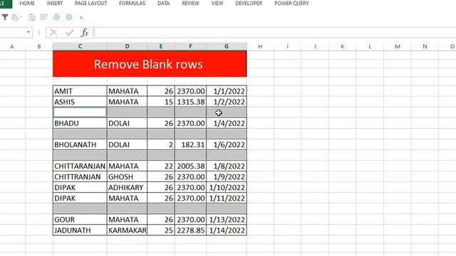 How to remove blank rows in Excel. смотреть онлайн