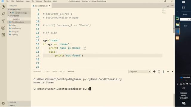 Python Tutorial for Beginners 6 Urdu/Hindi :Indentations(spacing), Input , Boolean and if-else ,eli смотреть онлайн