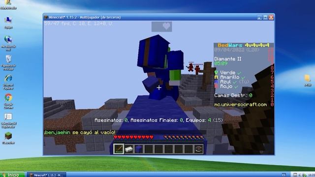 JUGUÉ MINECRAFT BEDWARS en WINDOWS XP ??? смотреть онлайн