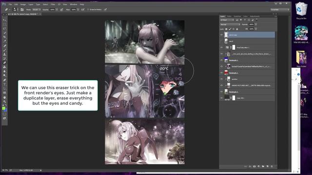How to make an anime collage (Photoshop tutorial) смотреть онлайн