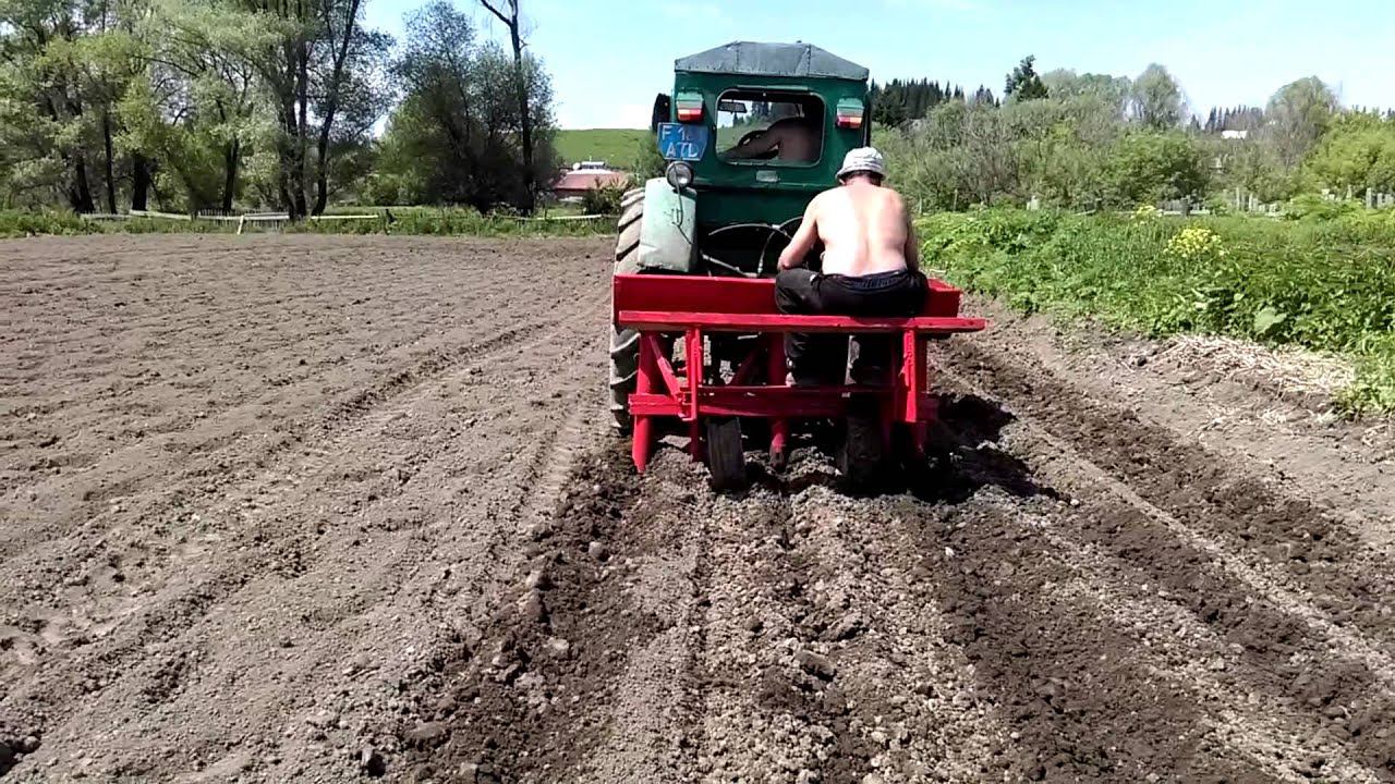Т-40 посадка картофеля смотреть онлайн