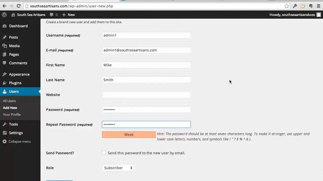 install wordpress 07 user accounts setup смотреть онлайн