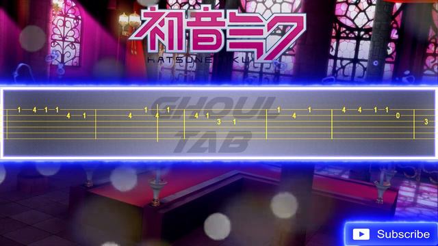 Hatsune Miku - World is Mine (Guitar Tab 譜 Tutorial) смотреть онлайн
