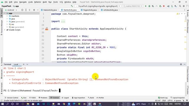 fix Firebase login failed | Android Studio | fix Google Sign In Failed смотреть онлайн