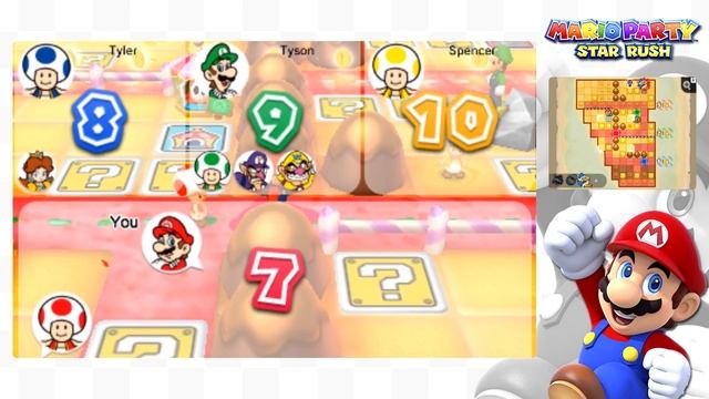 Mario Party Star Rush - Toad Scramble: WORLD 3-2 (4-Player) смотреть онлайн