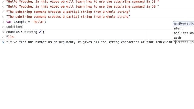Using the substring method in Javascript смотреть онлайн