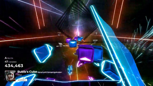 Nanahoshi Kangengakudan feat. Hatsune Miku - Rubik's Cube (mixx) [beat saber / custom track] смотреть онлайн