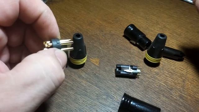 Китайские разъёмы XLR, клоны NC3FXX-B и NC3MXX-B Neutrik. смотреть онлайн