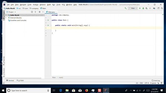 Hello World Intellij смотреть онлайн