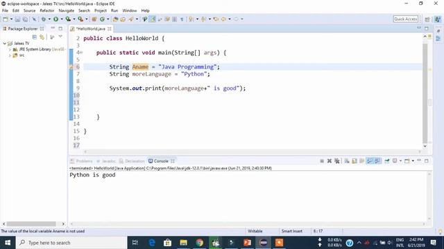 Variable Concepts, Strings and Primitive Datatype | Java tutorial series 2019 (2) | Urdu/Hindi смотреть онлайн