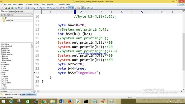 Data Type in Core java Online Session Part 3 смотреть онлайн