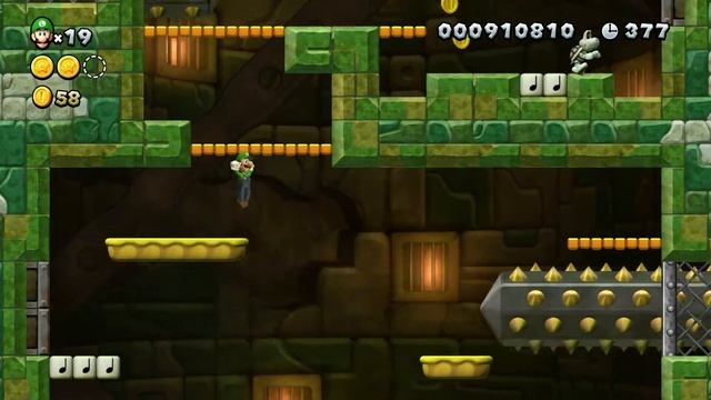 New Super Mario Bros. U Deluxe: 3-Tower Giant Skewer Tower - 100% Walkthrough смотреть онлайн