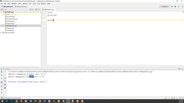 Python Tutorial 5 - Swap, Re-Declare And Delete variables in Python смотреть онлайн