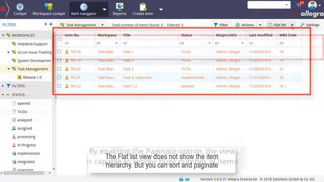 Working with the Allegra Item Navigator смотреть онлайн