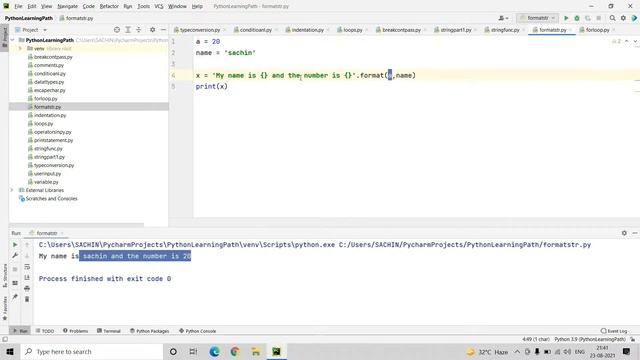 #19 String Formatting in Python | Format Function in Python | String Formatting in Hindi смотреть онлайн