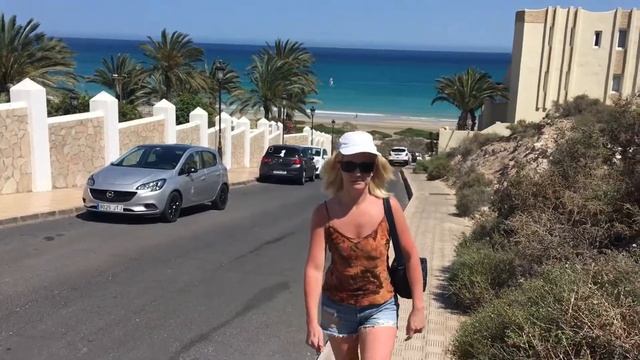 Costa Calma Walk to SPAR from Beach - Fuerteventura Canary Islands смотреть онлайн