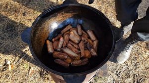 КАЗАН-КЕБАБ С РЕБРАМИ В КАЗАНЕ НА КОСТРЕ