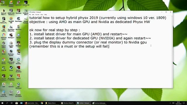 Tutorial video how to setting Hybrid Physx Windows 10 смотреть онлайн