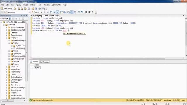 SQL Tutorial 6 | How to Find First, Second and Third salary from table смотреть онлайн
