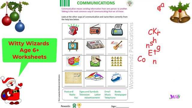 Christmas, Kids Activity Worksheets, Primary kids смотреть онлайн