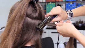 Как сделать локоны утюжком на длинные волосы