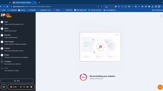 Demo of ZipWP AI Website Builder for WordPress смотреть онлайн